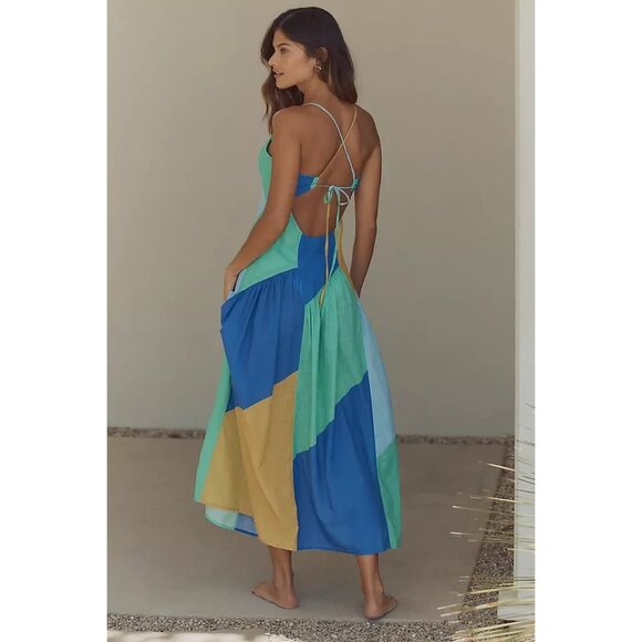 Celandine Sleeveless Drop-Waist Midi Dress XL - Picture 2 of 2